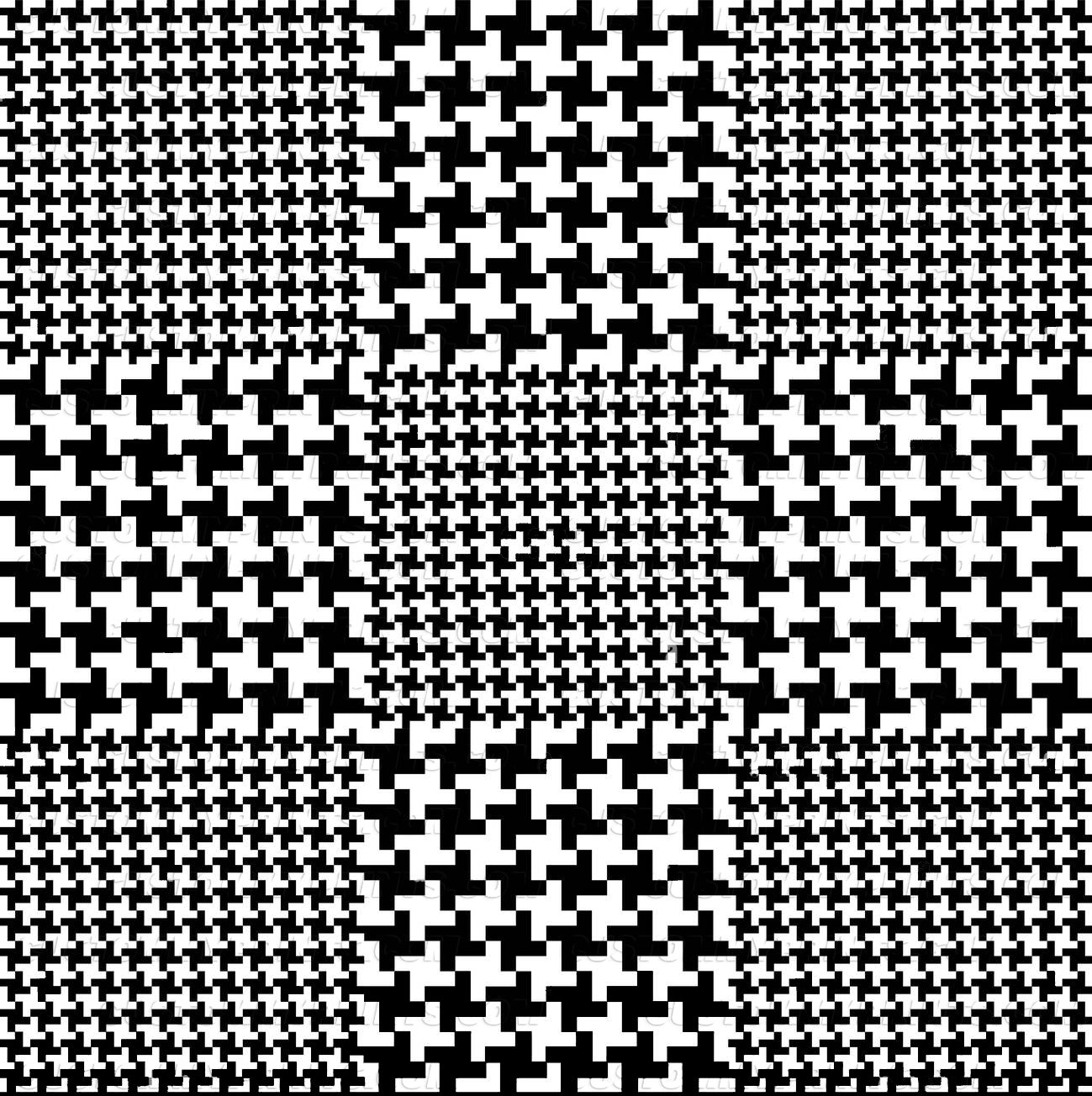 Custom Houndstooth Plaid Print Wrapping Paper
