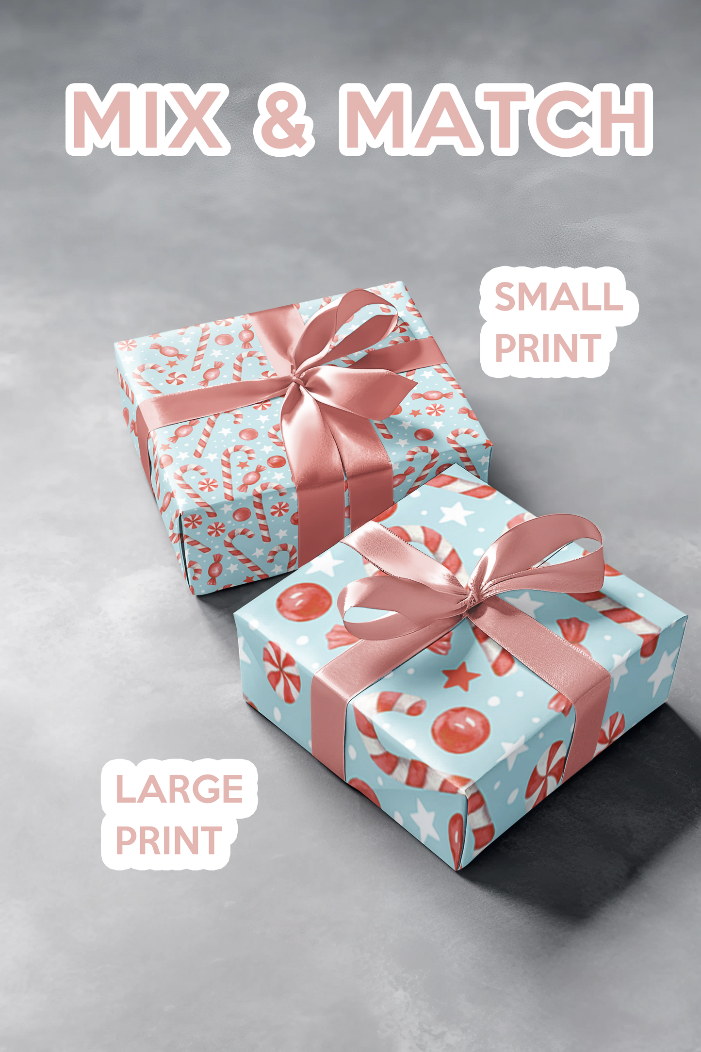 Blue Candy Custom Wrapping Paper