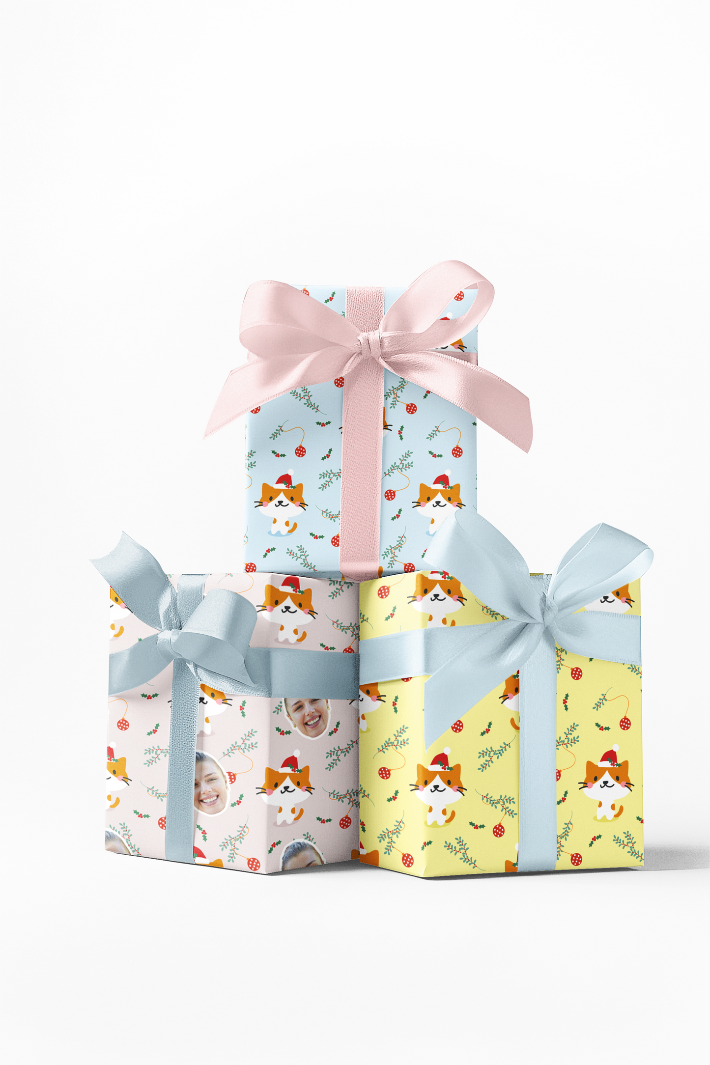 Happy Kitty Custom Wrapping Paper